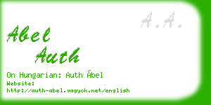 abel auth business card