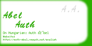 abel auth business card